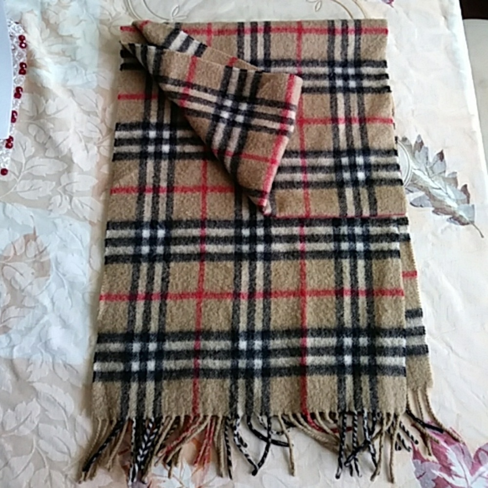 BURBERRY CASHMERE SCARF - Picture 3 of 5